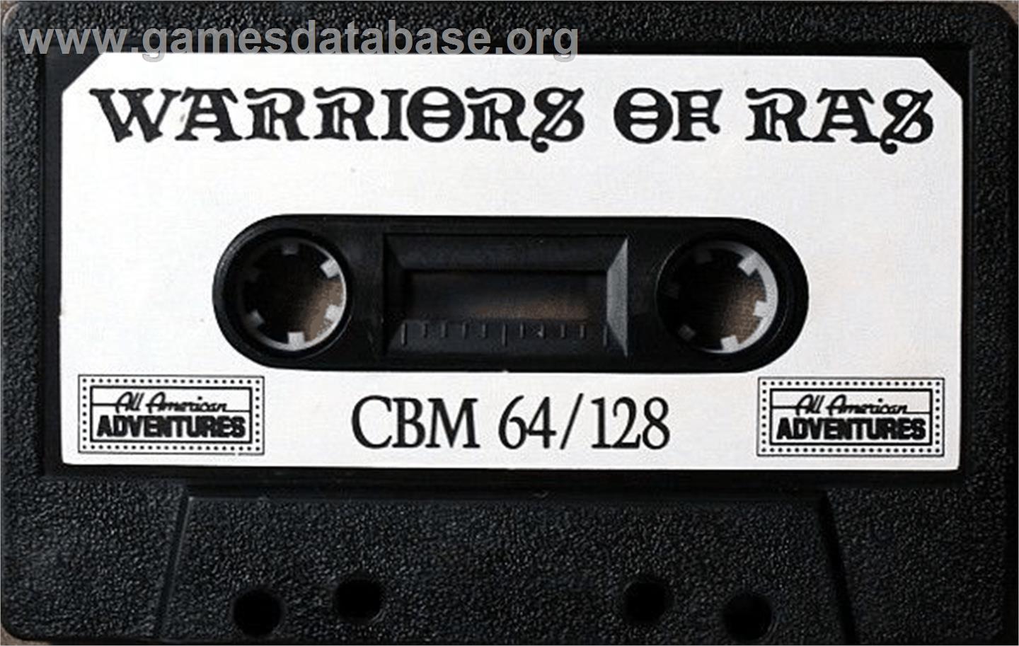 Warriors of Ras - Commodore 64 - Artwork - Cartridge
