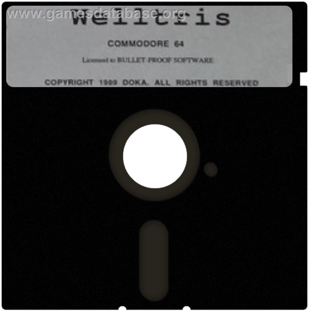 Welltris - Commodore 64 - Artwork - Cartridge