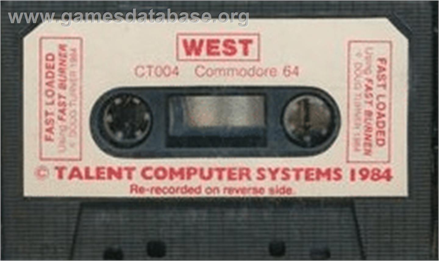 West - Commodore 64 - Artwork - Cartridge