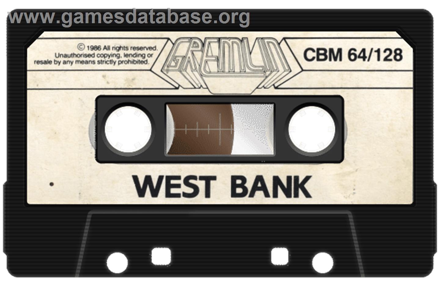 West Bank - Commodore 64 - Artwork - Cartridge