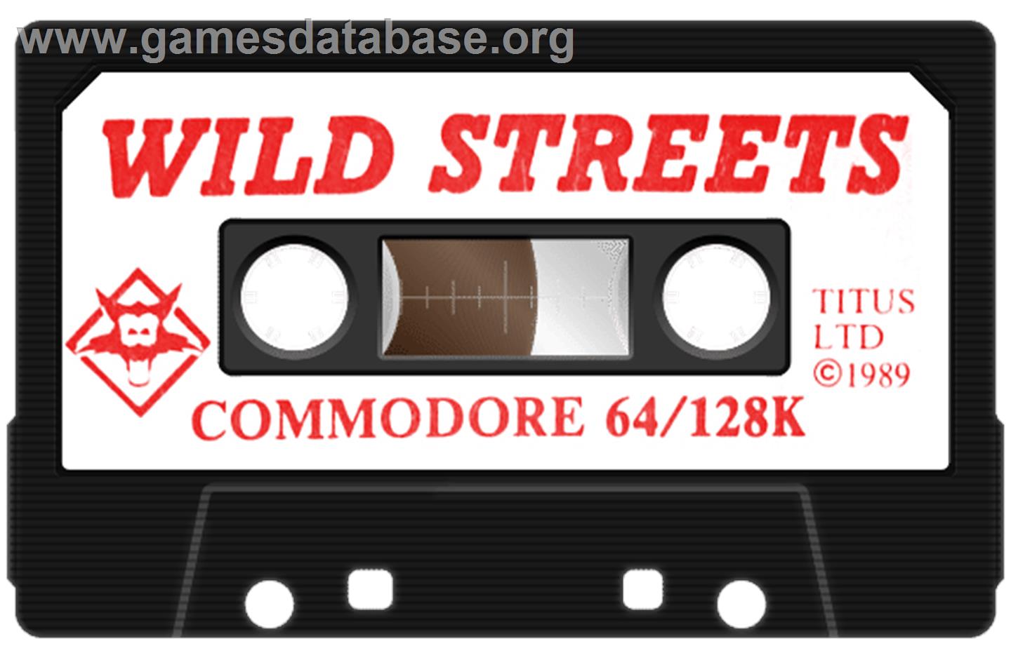 Wild Streets - Commodore 64 - Artwork - Cartridge