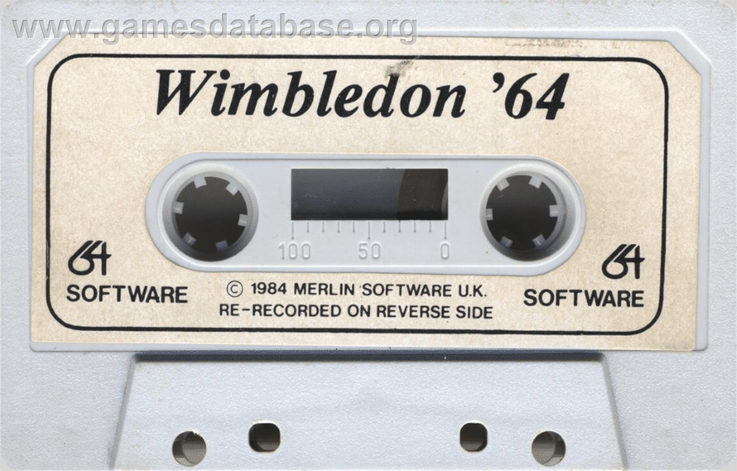 Wimbledon '64 - Commodore 64 - Artwork - Cartridge