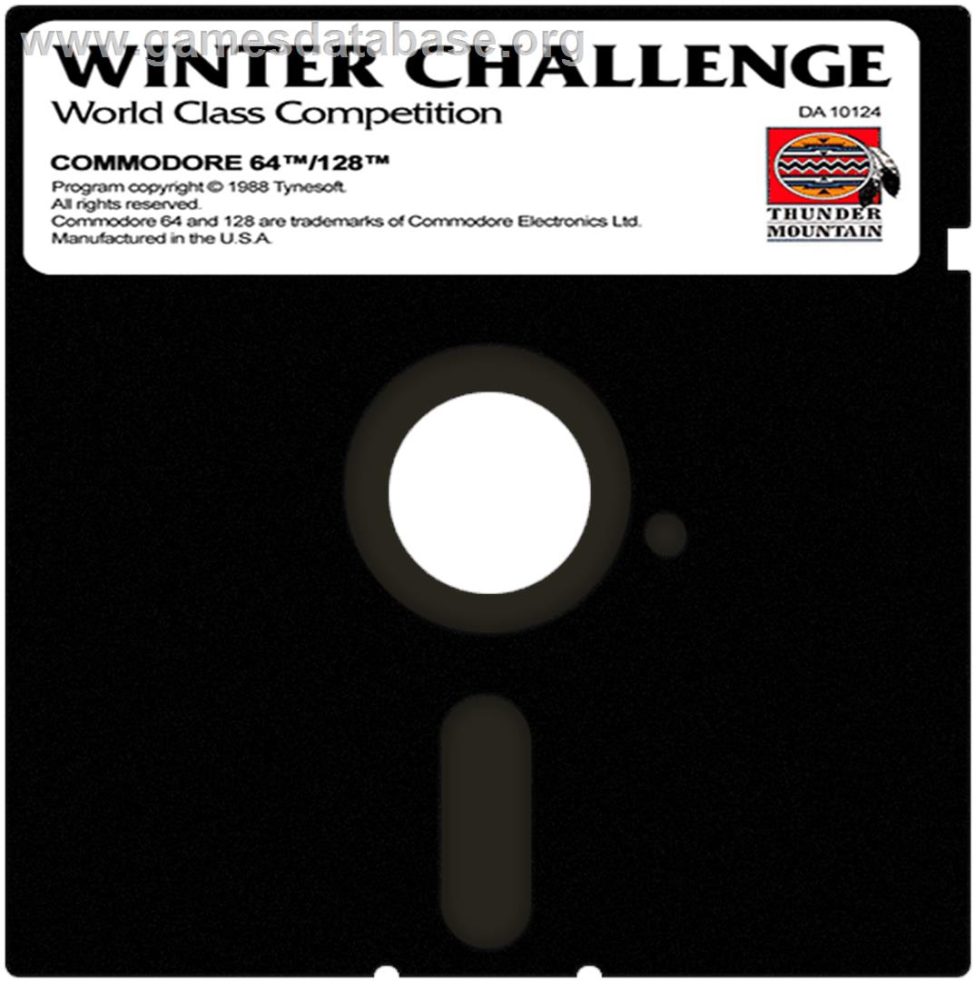 Winter Challenge: World Class Competition - Commodore 64 - Artwork - Cartridge