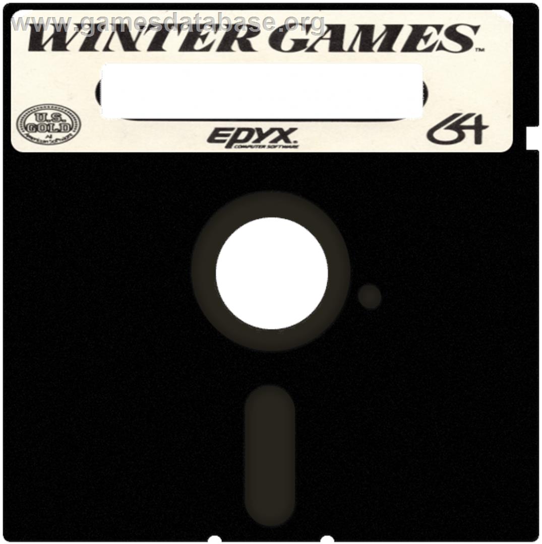 Winter Games - Commodore 64 - Artwork - Cartridge