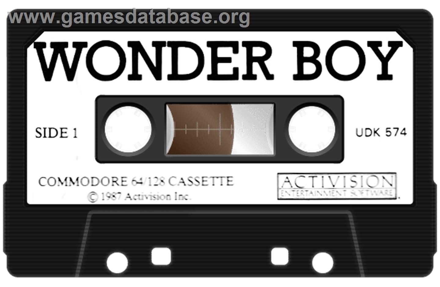 Wonder Boy - Commodore 64 - Artwork - Cartridge