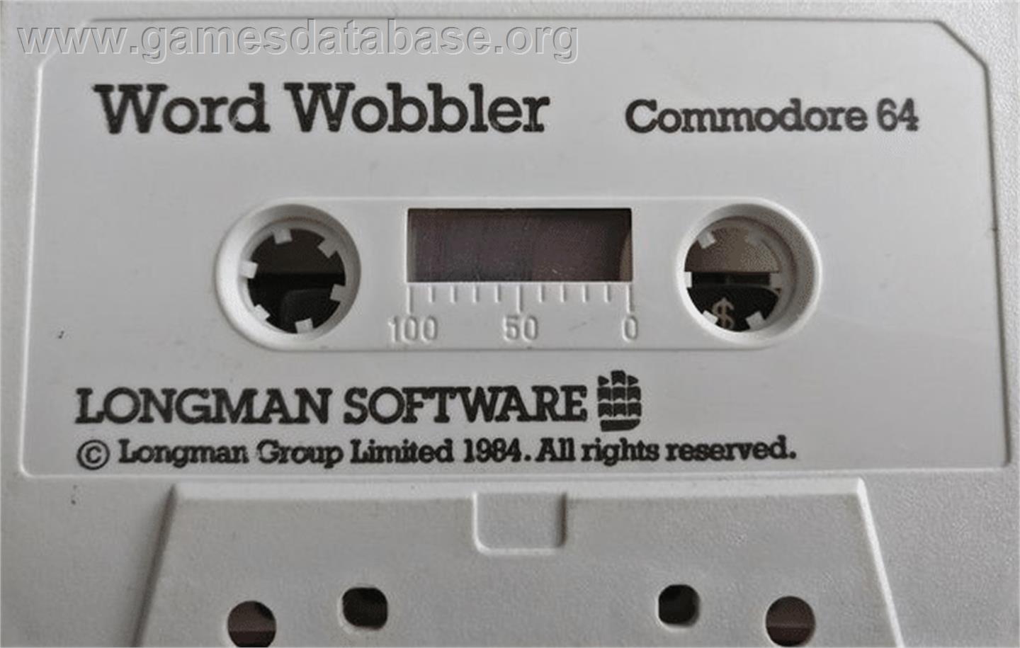 Word Wobbler - Commodore 64 - Artwork - Cartridge