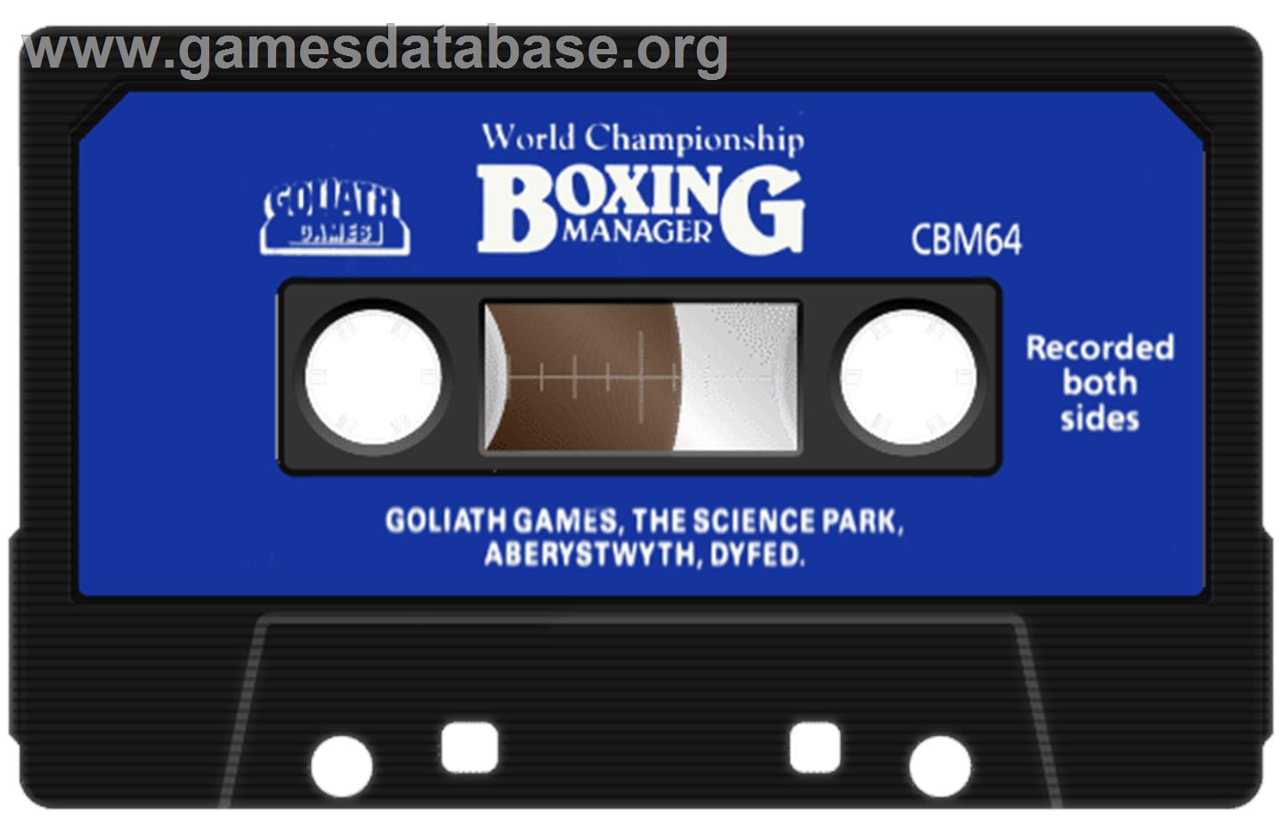 World Championship Boxing Manager - Commodore 64 - Artwork - Cartridge