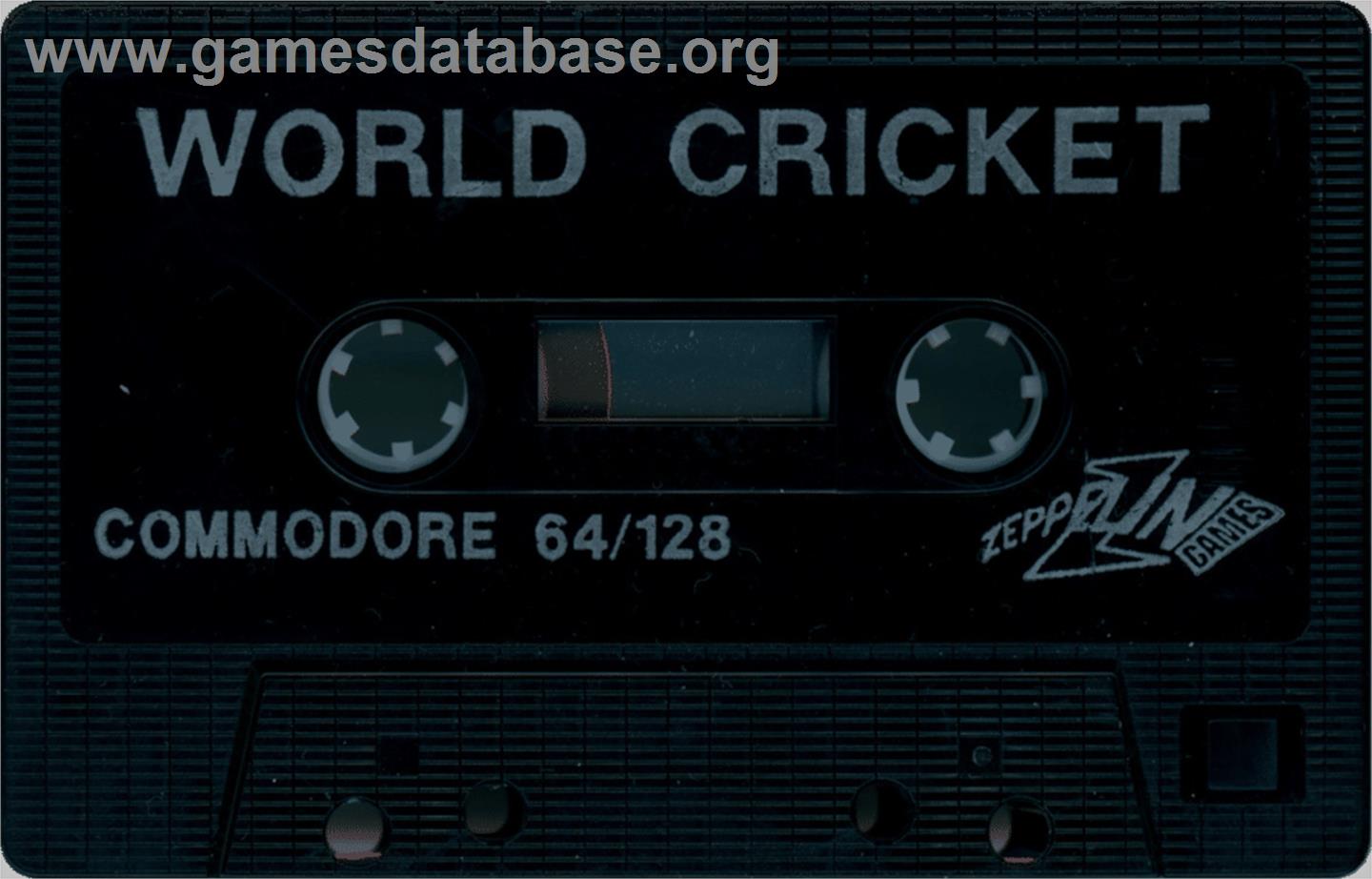 World Cricket - Commodore 64 - Artwork - Cartridge