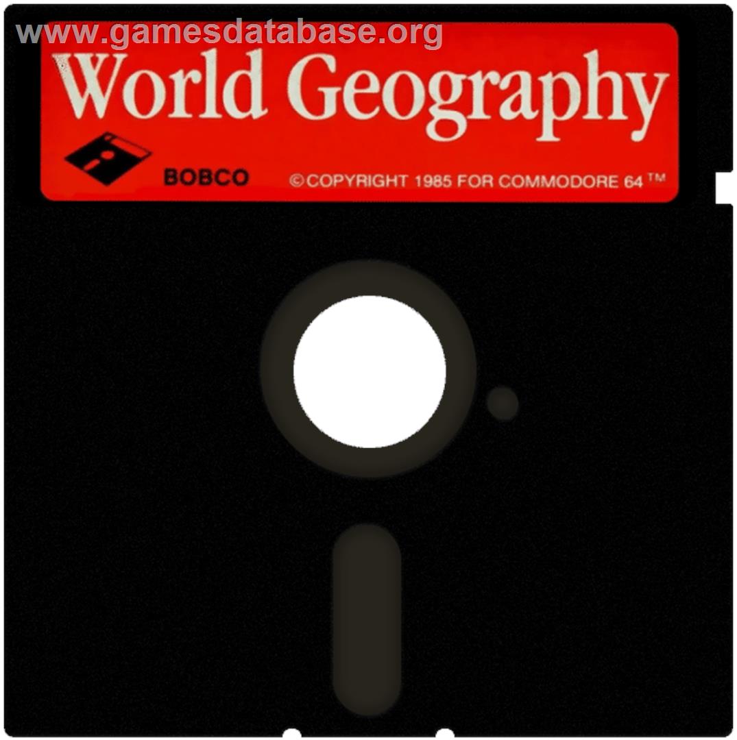World Geography - Commodore 64 - Artwork - Cartridge