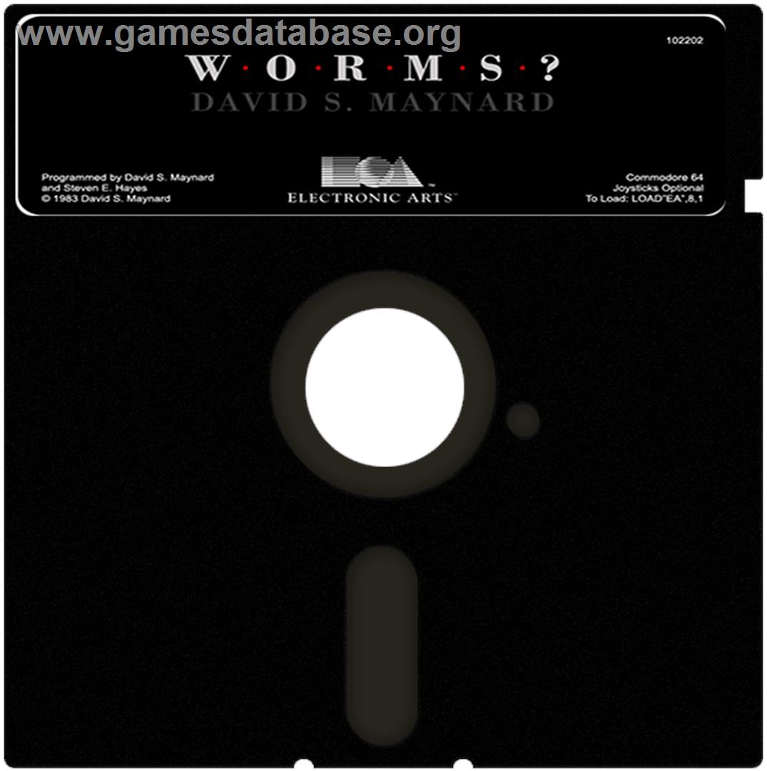 Worms (Piotr Siwicki) - Commodore 64 - Artwork - Cartridge