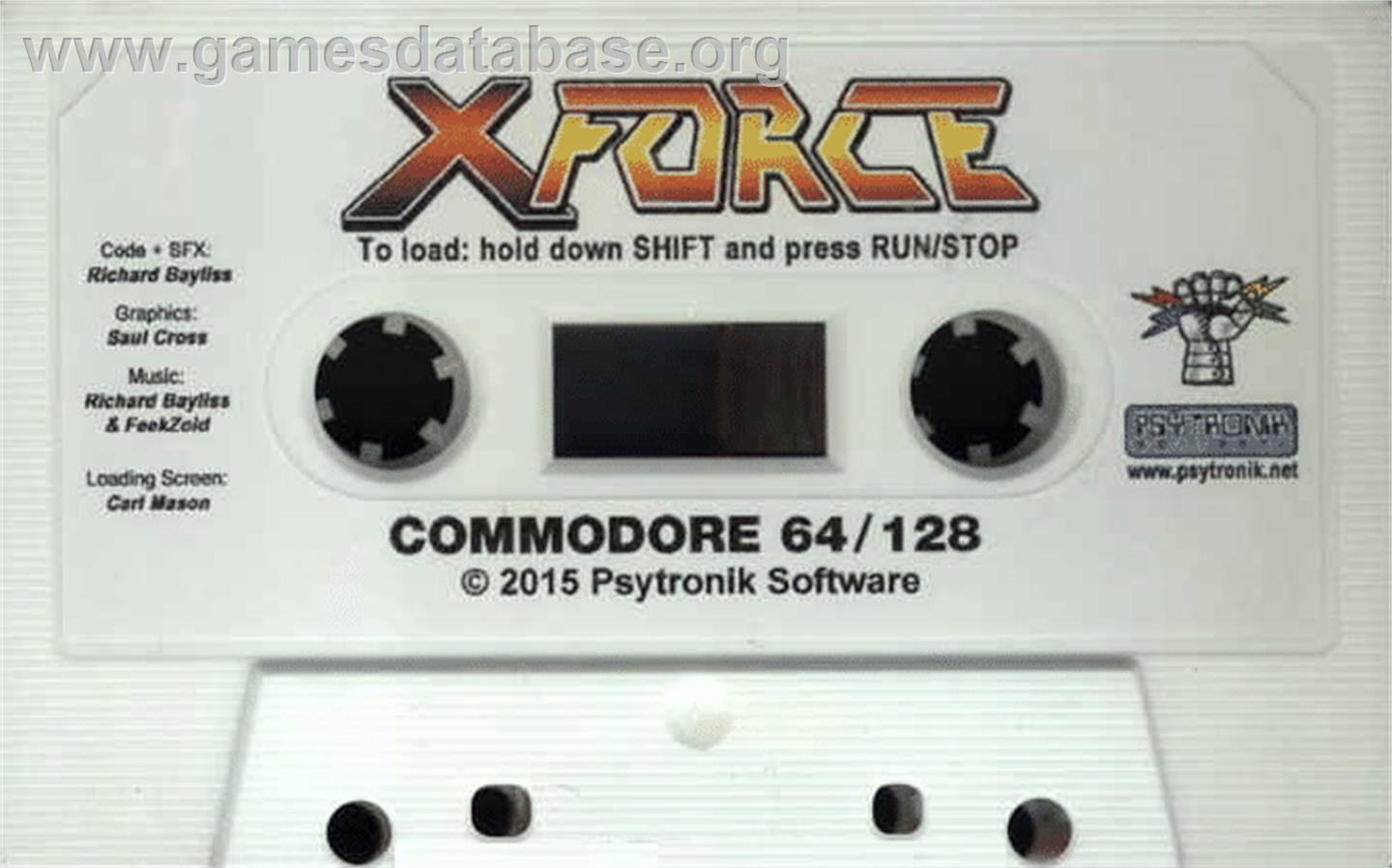 X-Force - Commodore 64 - Artwork - Cartridge