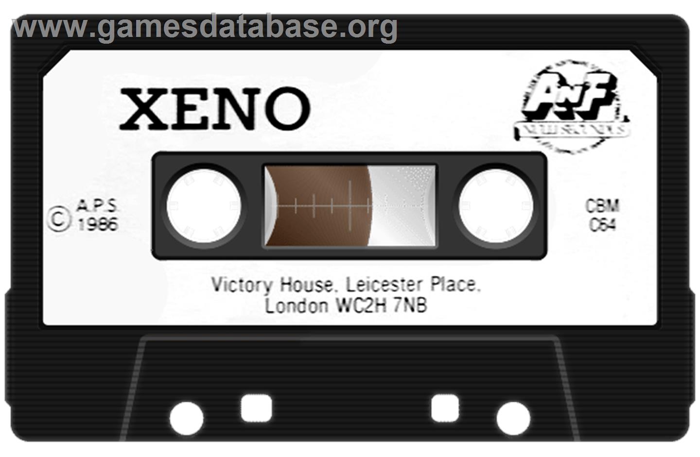 Xeno - Commodore 64 - Artwork - Cartridge