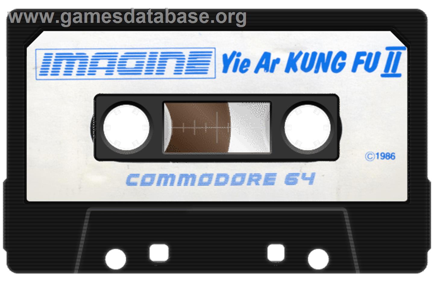 Yie Ar Kung-Fu 2: The Emperor Yie-Gah - Commodore 64 - Artwork - Cartridge