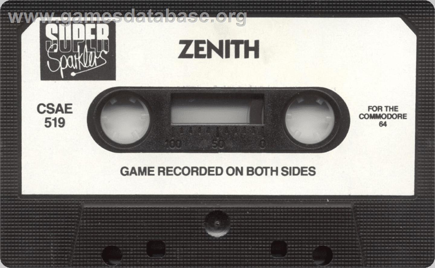 Zenith - Commodore 64 - Artwork - Cartridge