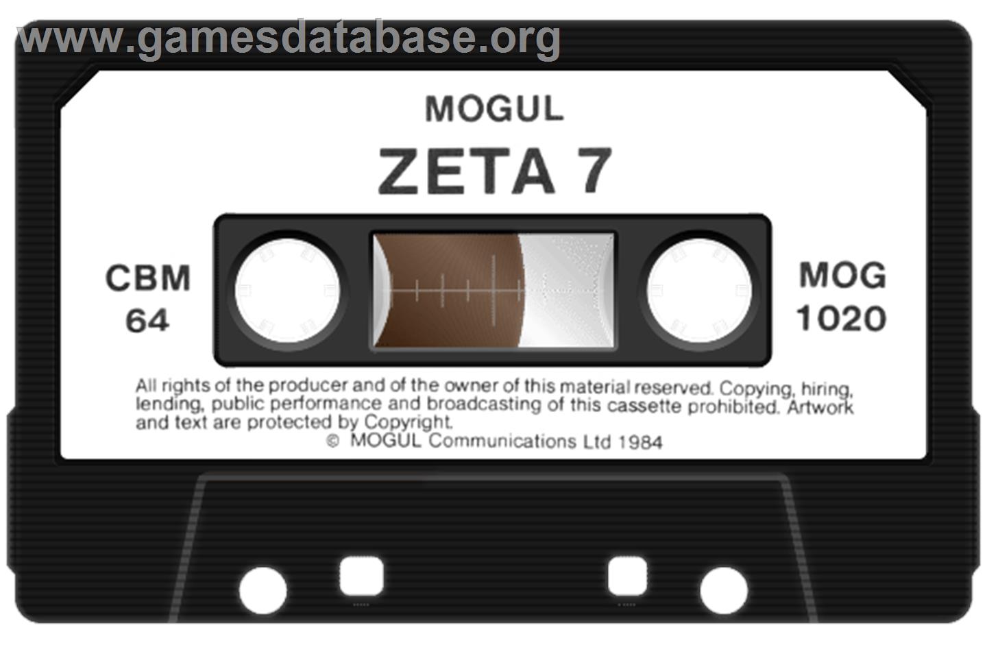 Zeta-7 - Commodore 64 - Artwork - Cartridge