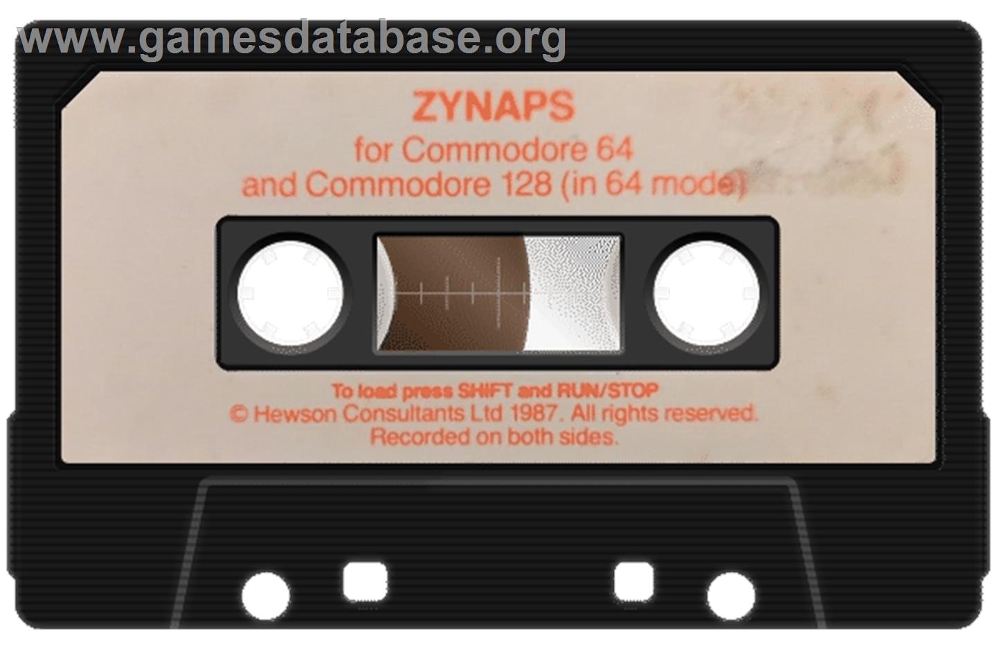 Zynaps - Commodore 64 - Artwork - Cartridge