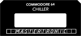 Top of cartridge artwork for Chiller on the Commodore 64.