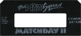 Top of cartridge artwork for Match Day 2 on the Commodore 64.