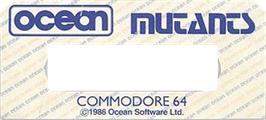 Top of cartridge artwork for Mutants on the Commodore 64.