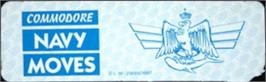 Top of cartridge artwork for Navy Moves on the Commodore 64.