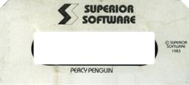 Top of cartridge artwork for Percy Penguin on the Commodore 64.
