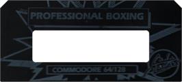 Top of cartridge artwork for Pro Boxing Simulator on the Commodore 64.