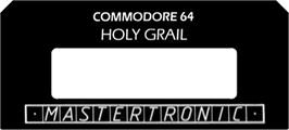 Top of cartridge artwork for Quest For The Holy Grail, The on the Commodore 64.