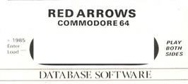 Top of cartridge artwork for Red Arrows on the Commodore 64.