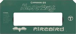 Top of cartridge artwork for Sabre Wulf on the Commodore 64.