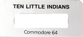 Top of cartridge artwork for Ten Little Indians on the Commodore 64.