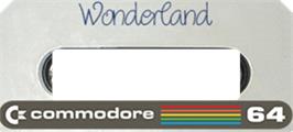 Top of cartridge artwork for Wonderland (2012) on the Commodore 64.