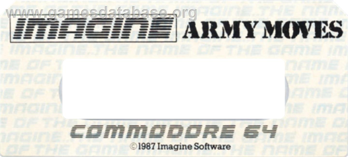 Army Moves - Commodore 64 - Artwork - Cartridge Top