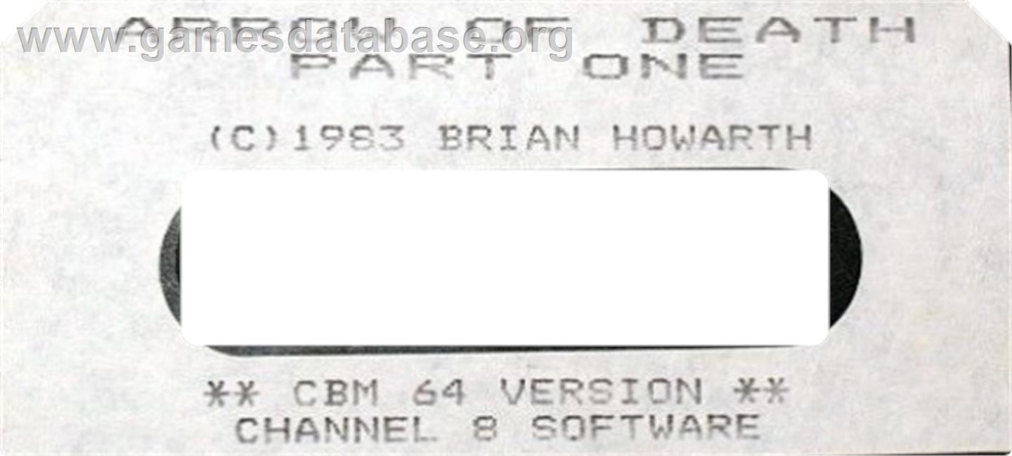 Arrow of Death - Part I - Commodore 64 - Artwork - Cartridge Top