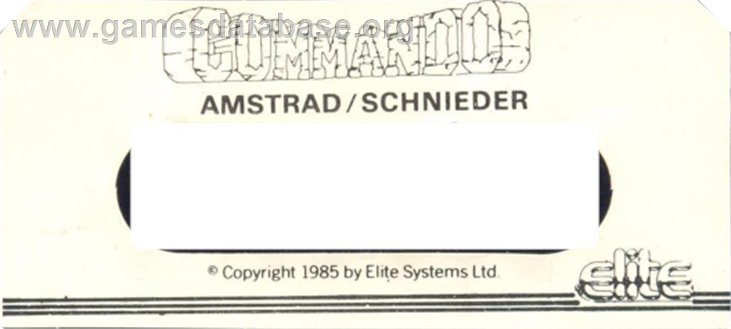 Commando - Commodore 64 - Artwork - Cartridge Top