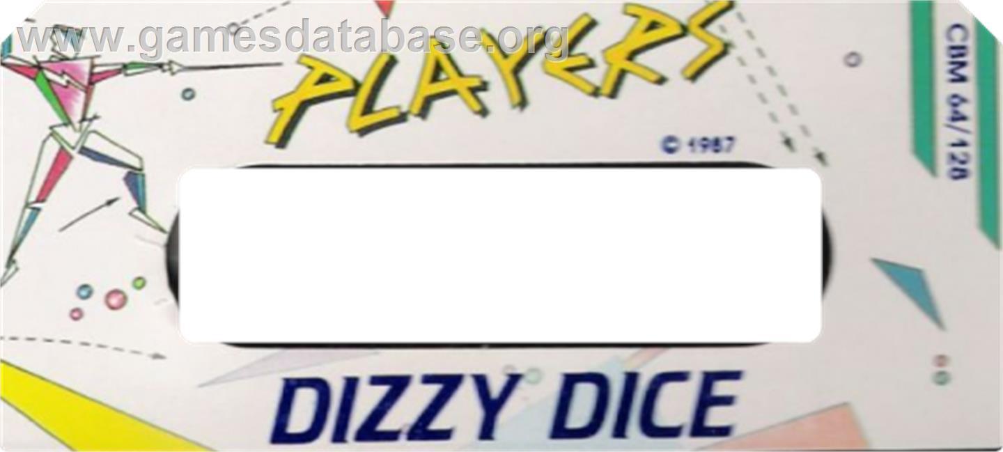 Dizzy Dice - Commodore 64 - Artwork - Cartridge Top