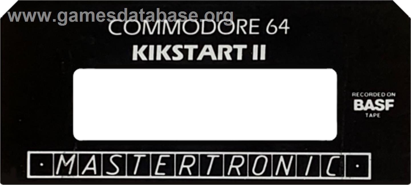 Kikstart 2 - Commodore 64 - Artwork - Cartridge Top