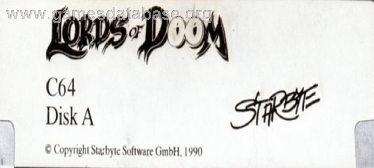 Lords of Doom - Commodore 64 - Artwork - Cartridge Top