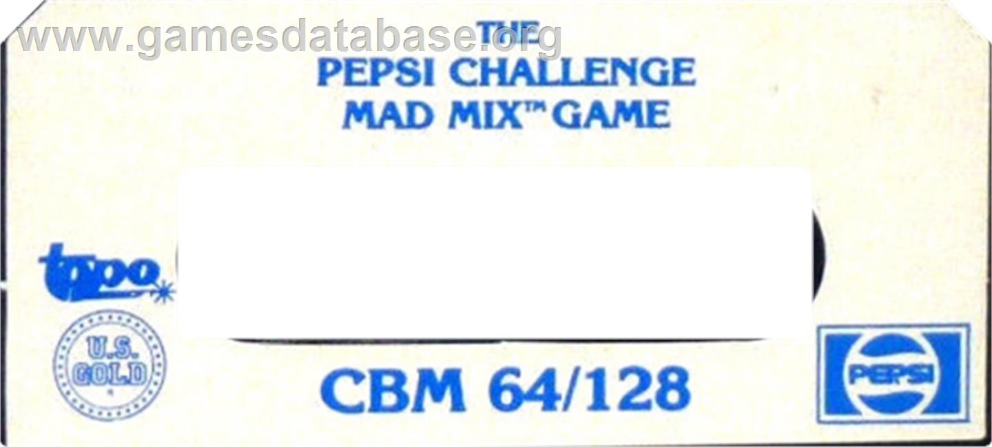 Mad Mix Game - The Pepsi Challenge - Commodore 64 - Artwork - Cartridge Top