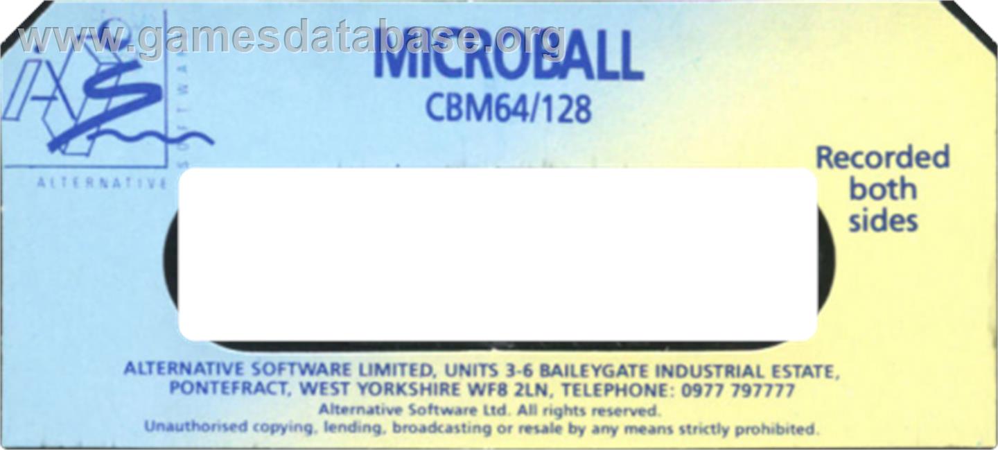 Microball - Commodore 64 - Artwork - Cartridge Top