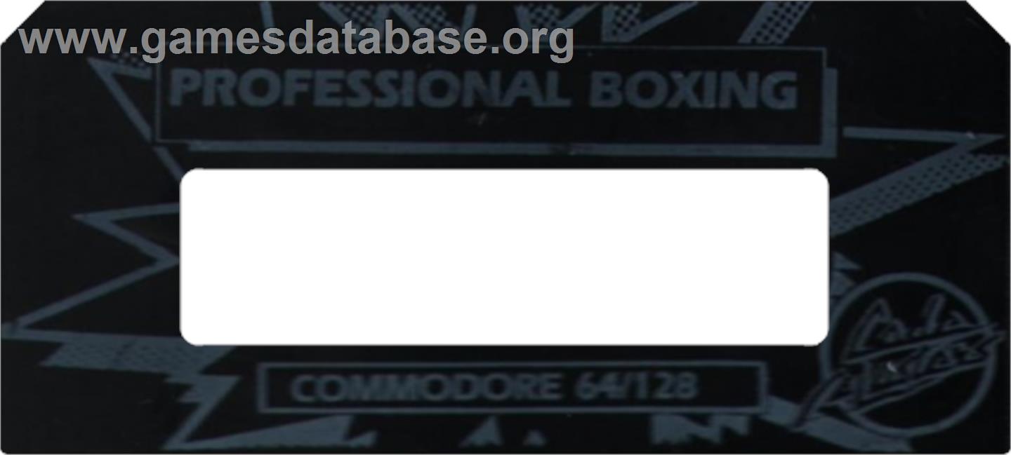 Pro Boxing Simulator - Commodore 64 - Artwork - Cartridge Top