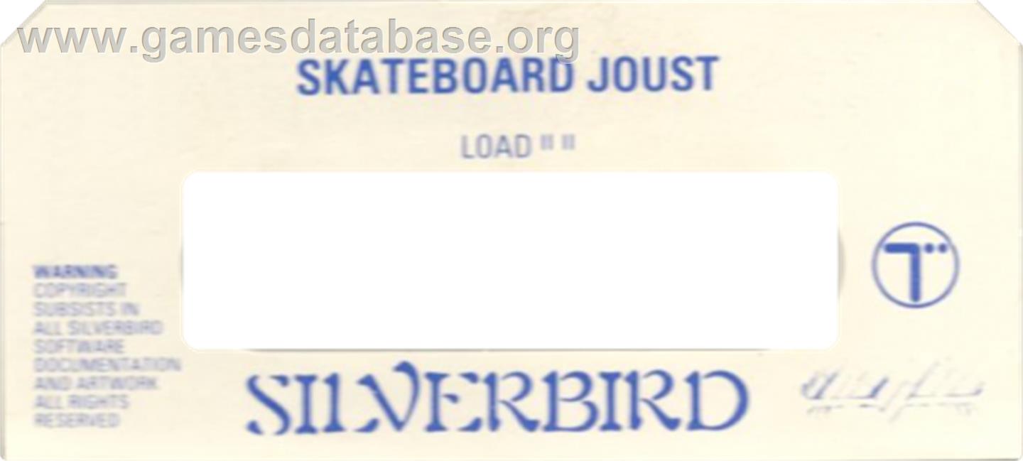 Skateboard Joust - Commodore 64 - Artwork - Cartridge Top