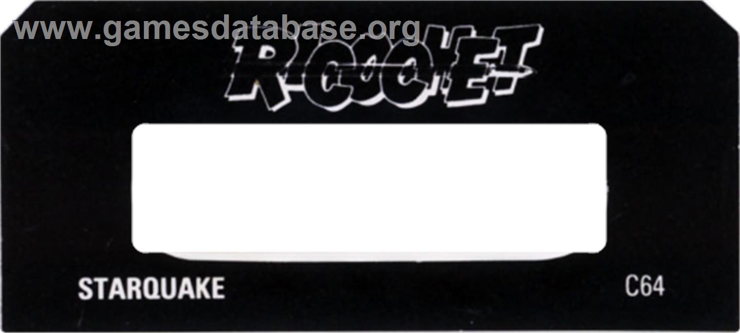 Starquake - Commodore 64 - Artwork - Cartridge Top