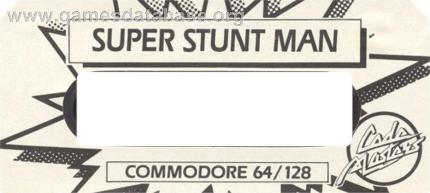 Super Stunt Man - Commodore 64 - Artwork - Cartridge Top
