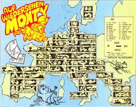Game map for Auf Wiedersehen Monty on the Commodore Plus 4.