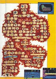 Game map for Dragon Skulle on the Commodore 64.