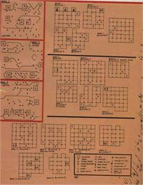 Game map for Infiltrator on the Atari 8-bit.