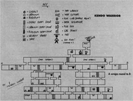 Game map for Kendo Warrior on the Commodore 64.