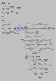 Game map for Kentilla on the Sinclair ZX Spectrum.