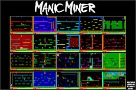 Game map for Manic Miner on the Commodore Amiga.