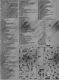 Game map for Newcomer on the Commodore 64.